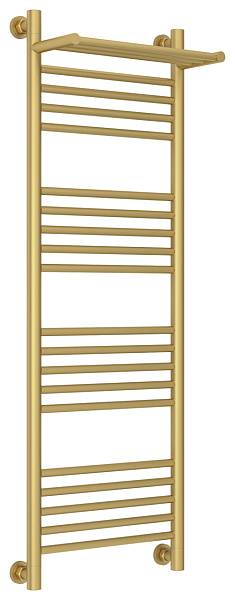 Полотенцесушитель водяной Сунержа Богема+ с 1 полкой 400x1200 мм матовое золото 032-0223-1240