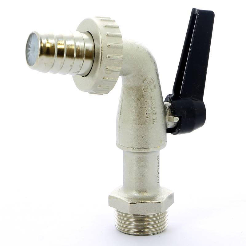 Кран шаровой садовый Bugatti ALASKA Н-штуцер 1 ручка-рычаг 06890088