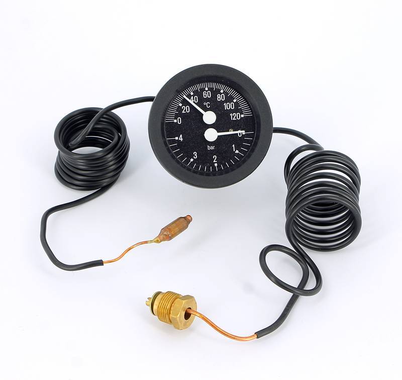 Термоманометр дистанционный Emmeti с капиллярной трубкой 1000 мм 4 бар 120 °C 00622052