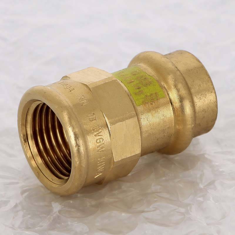 Муфта пресс с внутренней резьбой Viega Profipress G 18x1/2 бронза 346393
