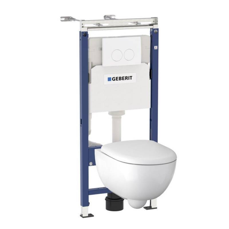 Комплект инсталляции Geberit Renova с подвесным унитазом и сиденьем 500.122.TC.R