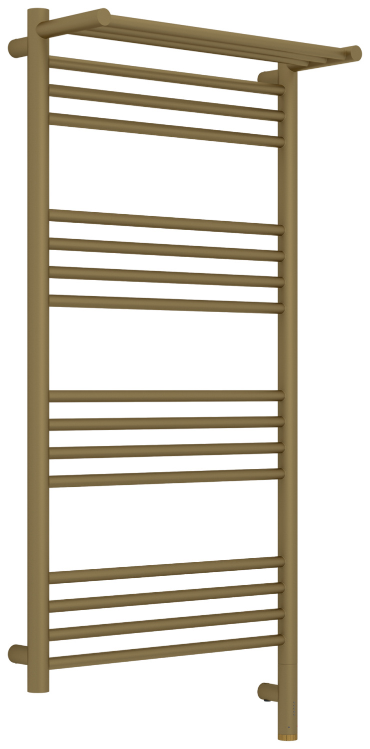 Полотенцесушитель электрический Сунержа Богема 3.1 с 1 полкой 50х100 см правое подключение золото матовое 032-6007-1050