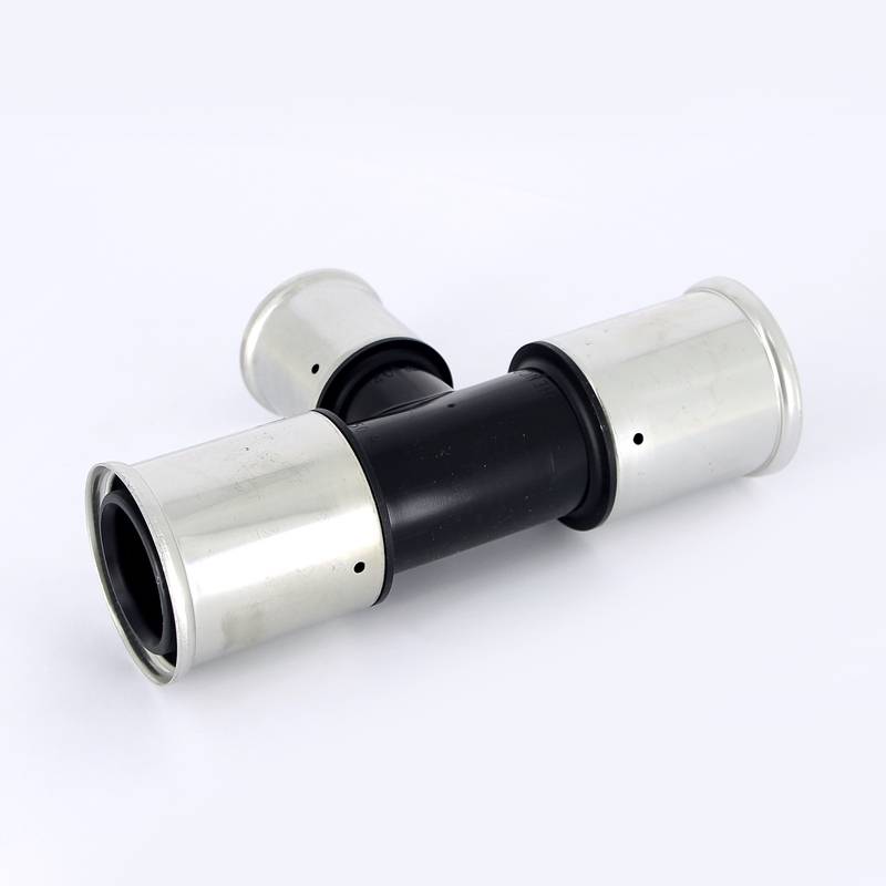 Тройник пресс PVDF Henco 50х40х50 мм 10PK-504050