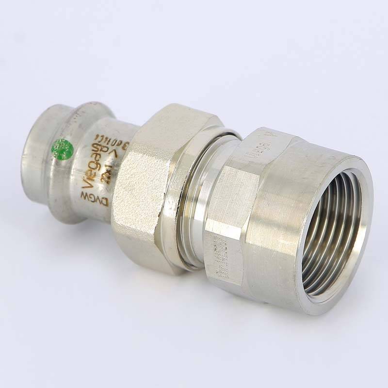 Муфта разъемная Viega Sanpress Inox 22х1 пресс-В с плоским уплотнением 437510