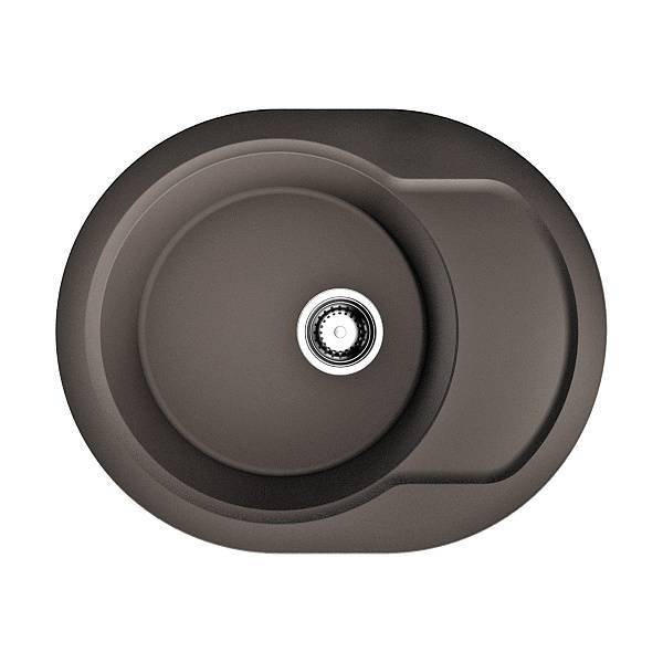 Кухонная мойка Omoikiri Manmaru 62-DC Artgranit 62x50 см темный шоколад 4993354