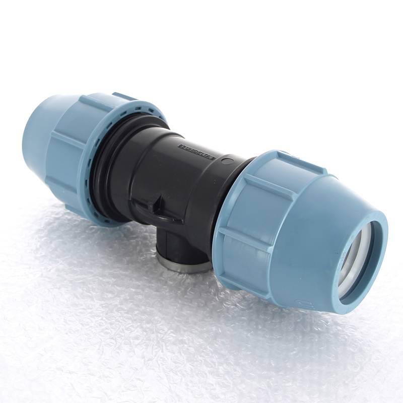 Тройник компрессионный Unidelta для труб ПНД 63х1 1/4 ВР 1007064005