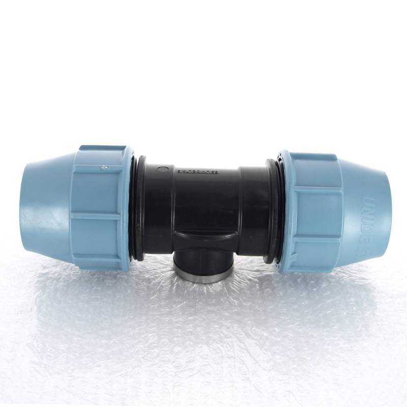 Тройник компрессионный Unidelta для труб ПНД 63х1 1/4 ВР 1007064005