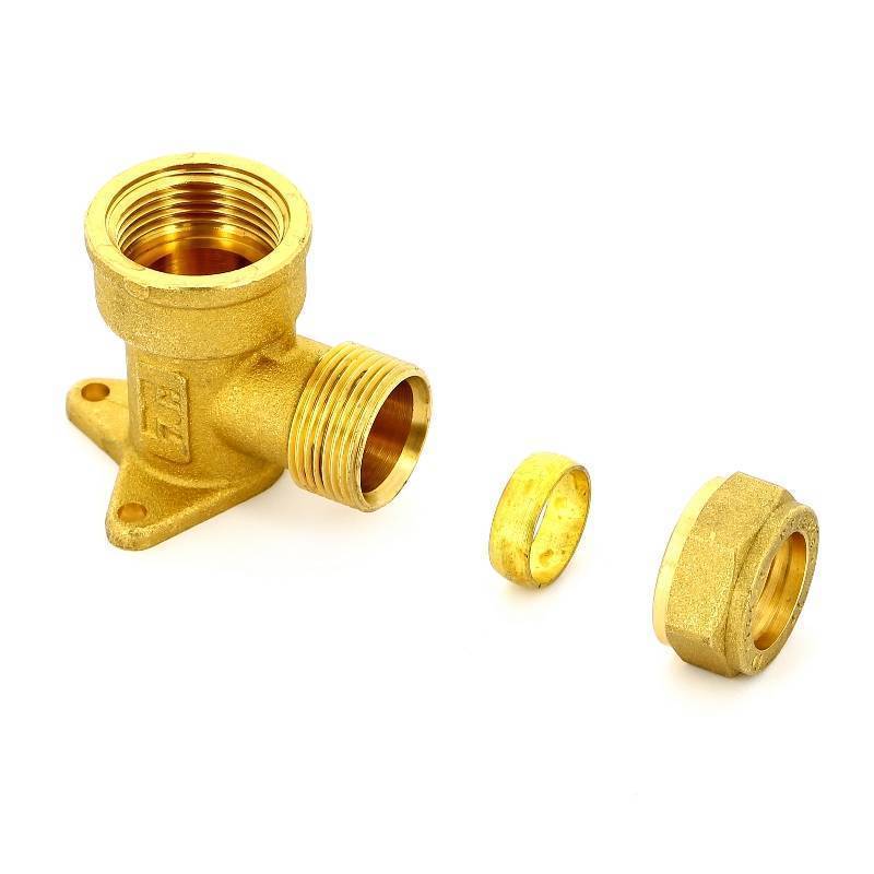 Водорозетка обжимная Tiemme 10x1/2 с пластиковым кольцом 1200097