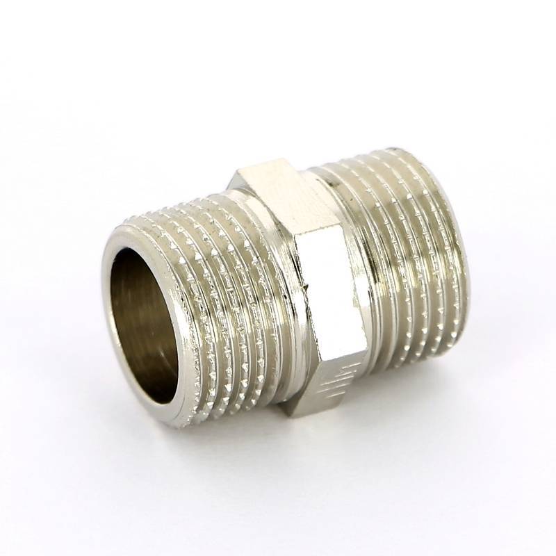 Ниппель резьбовой Tiemme 3/8 НН никелированный 1500432