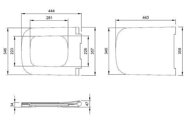 Крышка-сиденье для унитаза Allen Brau Infinity 36x44x4.5 см белый 4.21013.20