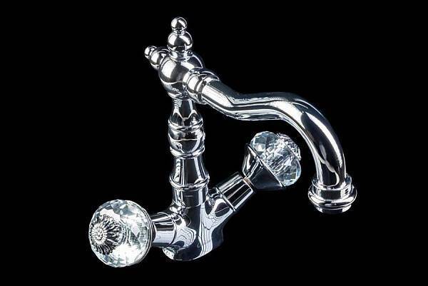 Смеситель для раковины высокий Boheme Flora хром глянцевый 272-FL