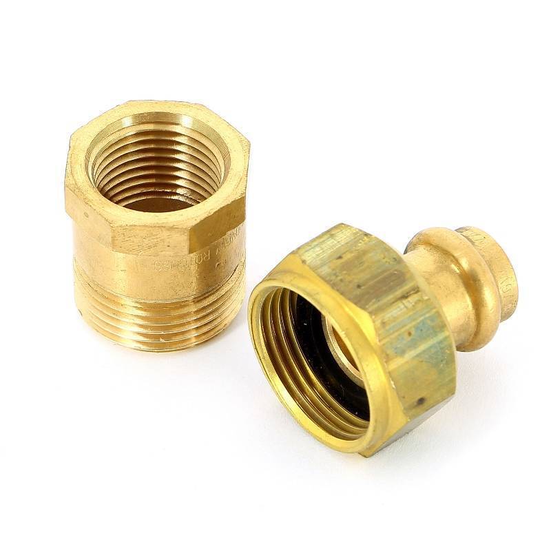 Муфта разъёмная пресс Viega Sanpress бронза 12x1/2 ВР 293024