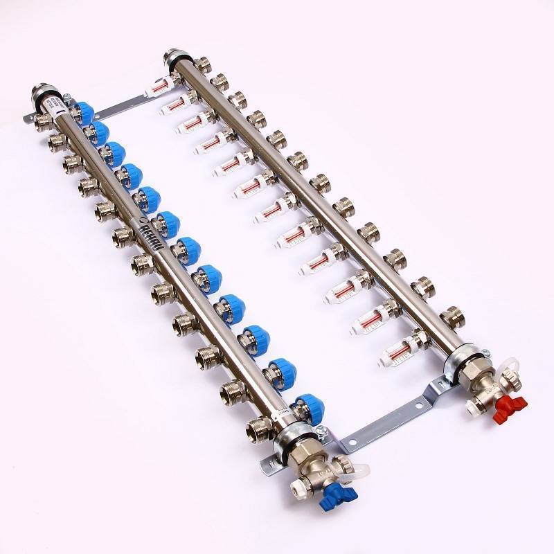 Коллекторная группа REHAU HKV-D 1 x 3/4 EK 12 выходов 208121