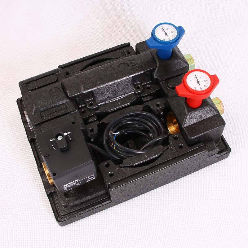 Насосно-смесительный модуль Watts PASM25 без насоса с 3-ходовым клапаном и сервоприводом 10026451