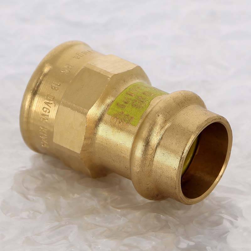 Муфта пресс с внутренней резьбой Viega Profipress G 18x1/2 бронза 346393