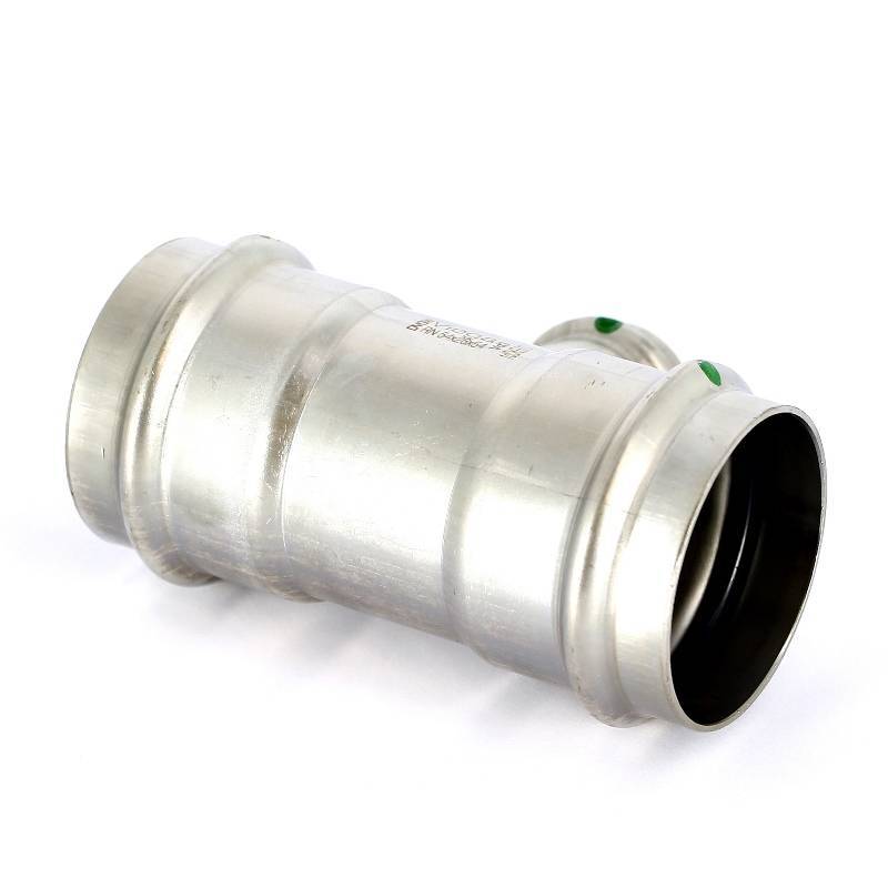 Тройник пресс нержавеющая сталь Viega Sanpress Inox 54х28х54 мм 436056