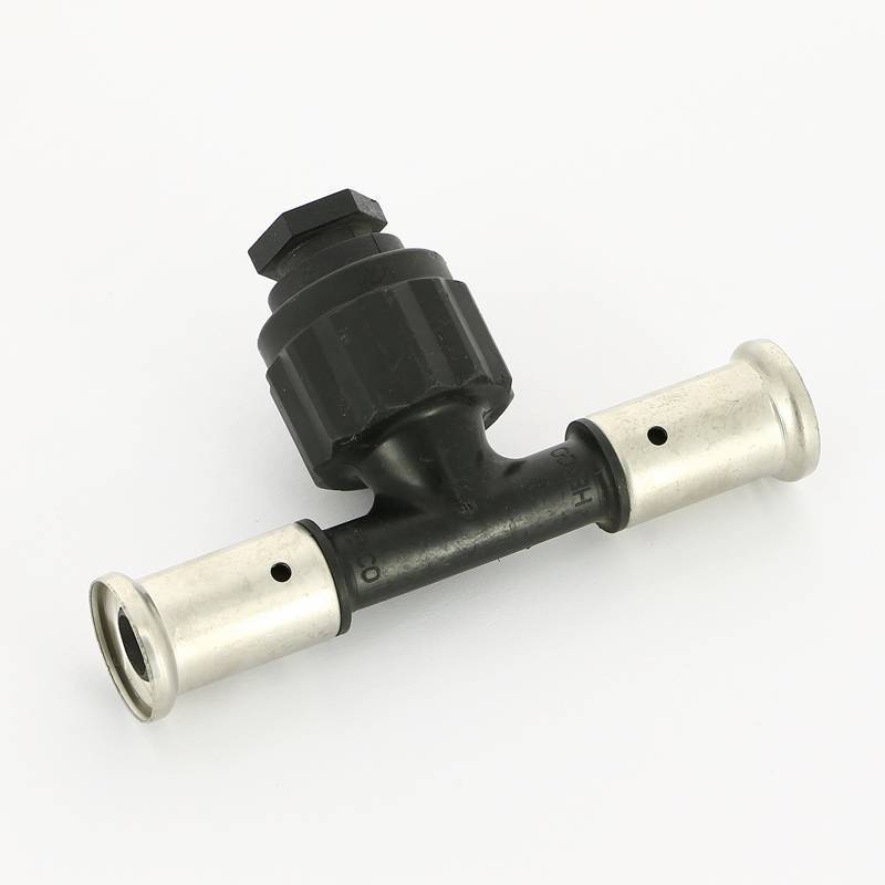 Тройник пресс с внутренней резьбой Henco PVDF 16х1/2х16 мм 13PK-160416