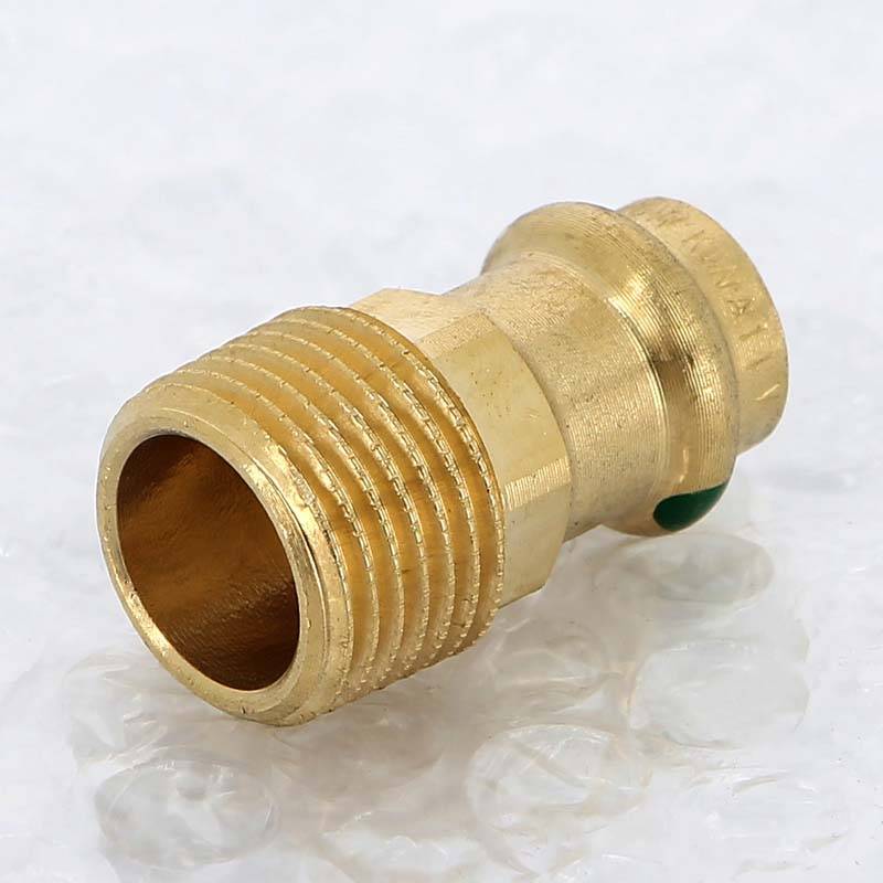 Муфта пресс с наружной резьбой Viega Sanpress 12 мм х 1/2 бронза 290764