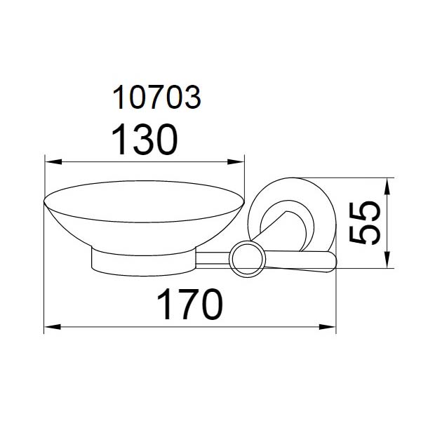 Мыльница подвесная Boheme Puro хром 10703