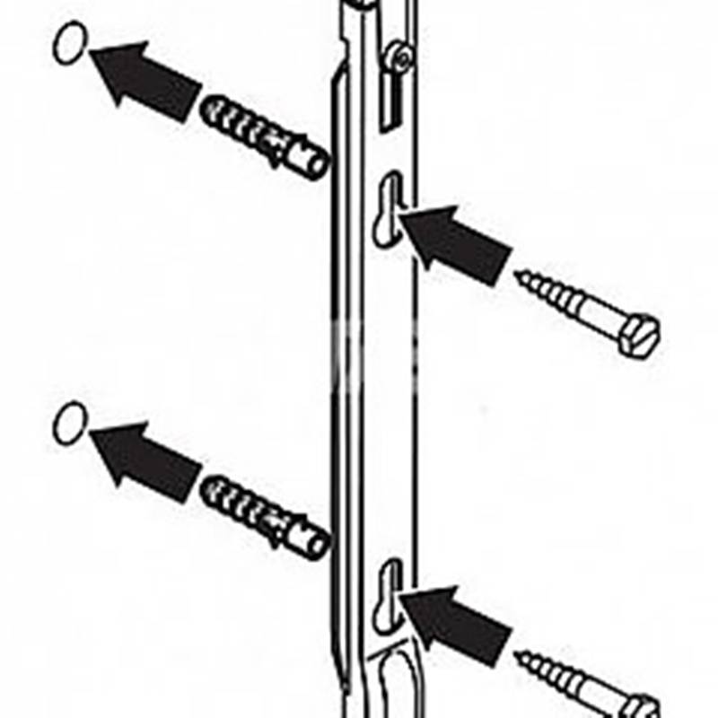 Кронштейн настенный Buderus K15.4 с пластиковой вставкой H=500 мм K15.4500