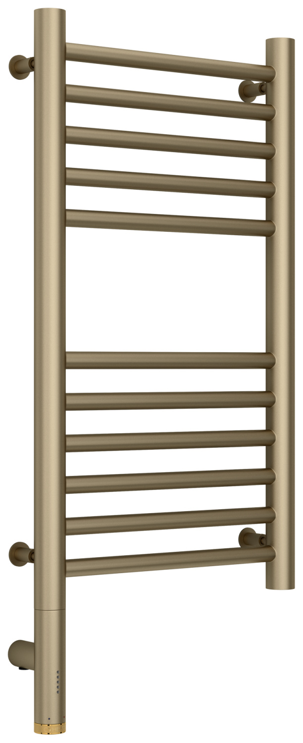 Полотенцесушитель электрический Сунержа Богема 3.0 прямая 332х724 мм левое золотой шёлк матовый 32-5804-6030