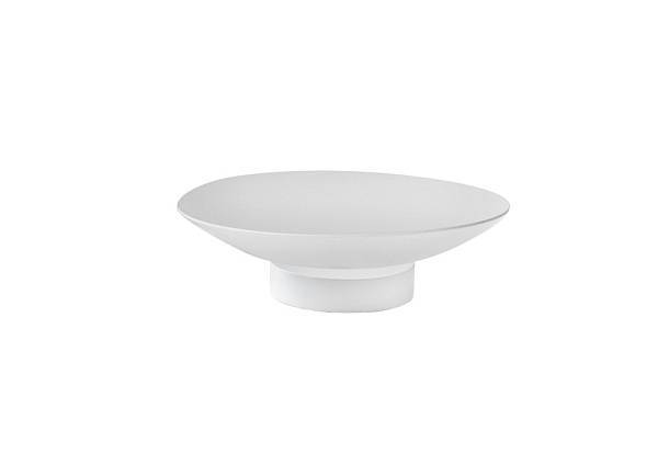 Мыльница Boheme Uno круглая настольная белый 10981-MW