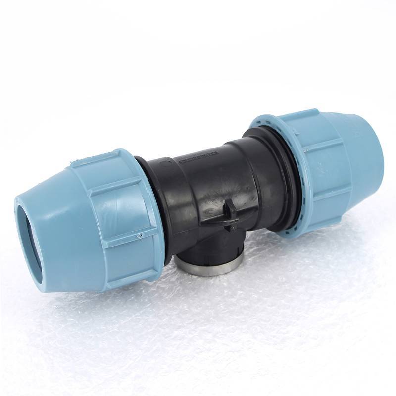 Тройник компрессионный Unidelta для труб ПНД 63х1 1/2 ВР 1007064006