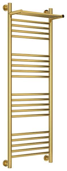 Полотенцесушитель водяной Сунержа Богема+ с 1 полкой 400x1200 мм золото 03-0223-1240