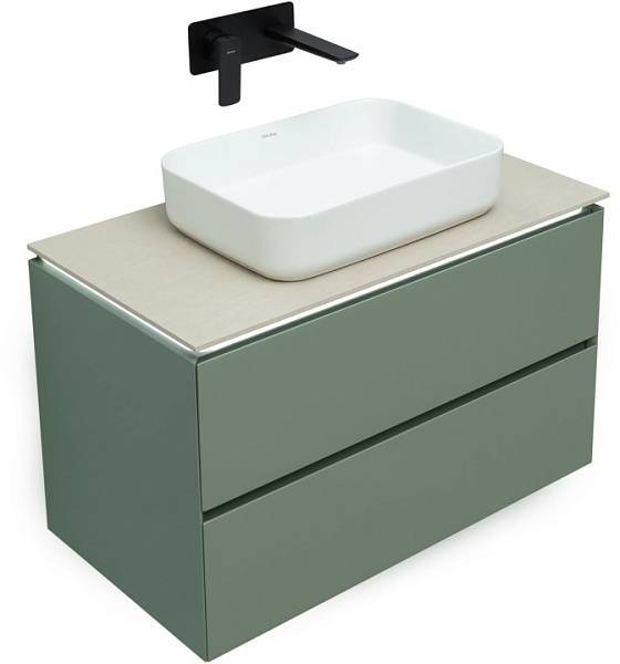 Тумба под раковину Allen Brau Infinity 85 см зеленый/серый 1.21001.CGM