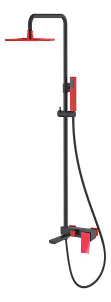 Душевая стойка Boheme Q с верхним душем 15х36х92 см черный 148-BR.2