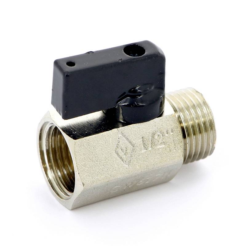 Кран шаровой мини Bugatti Kansas 805 1/2x15 нр-вн флажок 08050021