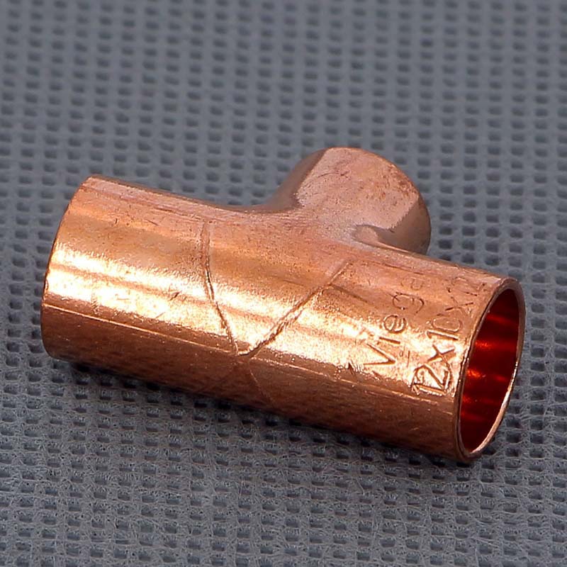 Тройник медный под пайку Viega 12х10х12 мм 109745