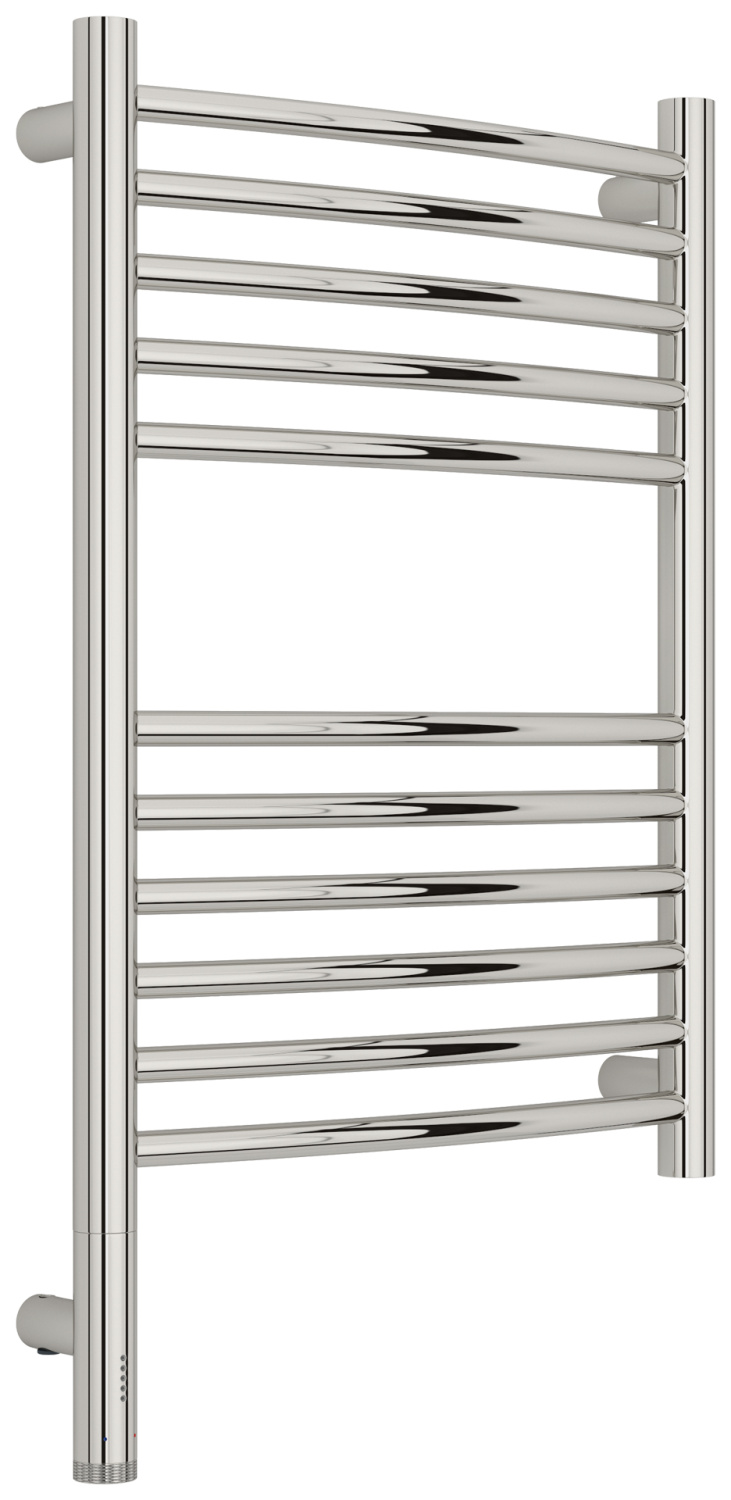 Полотенцесушитель электрический Сунержа Богема 3.1 выгнутая 400x600 мм левое подключение без покрытия 00-6002-6040