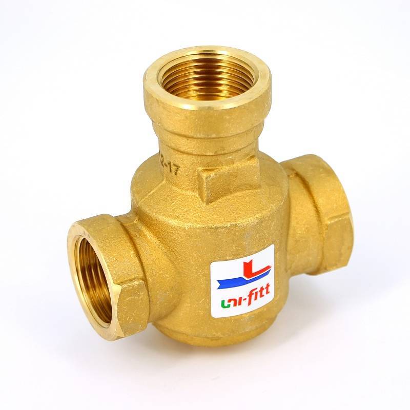 Клапан термостатический смесительный Uni-Fitt 1 Kvs 9 боковое смешение 358G6094