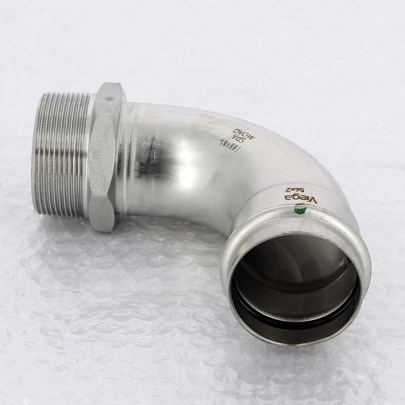 Угол пресс-Н нержавеющая сталь Viega Sanpress Inox 54x2 436964