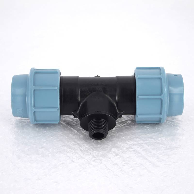 Тройник компрессионный Unidelta ПНД 32x1/2 наружная резьба 1010032002