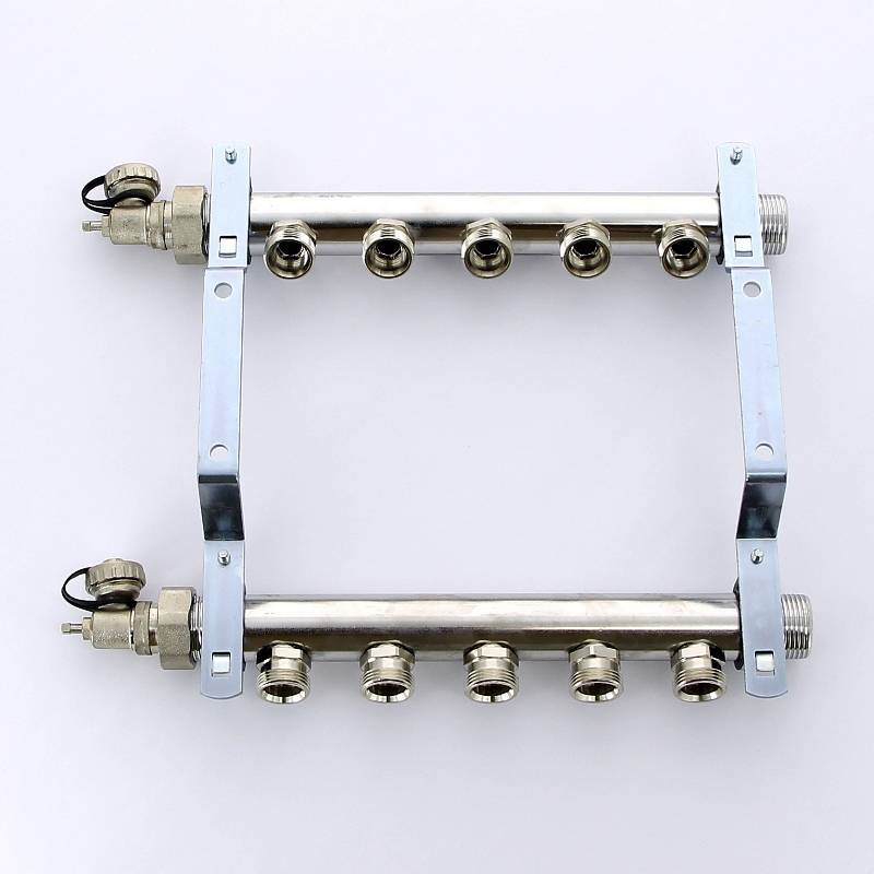 Коллекторная группа REHAU HLV 1 x 3/4 5 выходов с воздухоотводчиком 110207