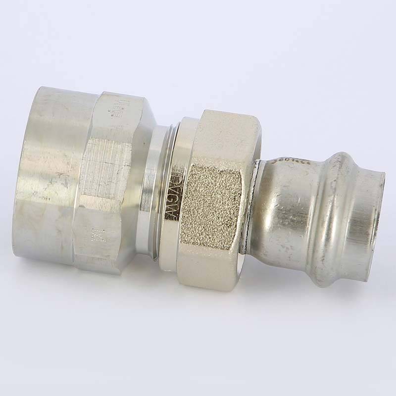 Муфта разъемная Viega Sanpress Inox 22х1 пресс-В с плоским уплотнением 437510