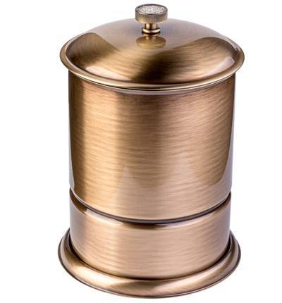 Ведро мусорное напольное Boheme Royal Cristal бронза 10927-BR