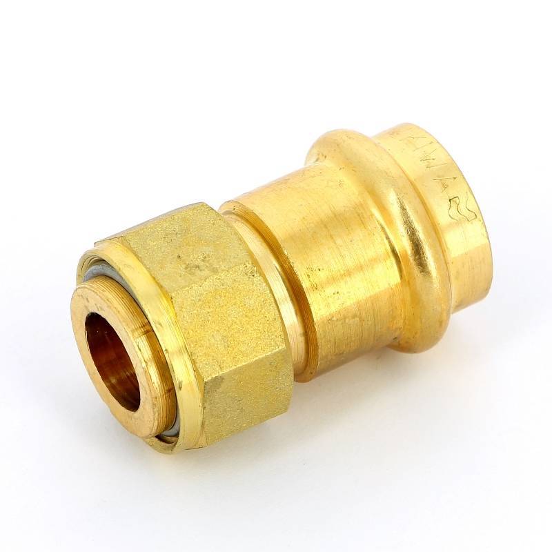 Муфта пресс IBP >B< Press 22 мм х 3/4 с накидной гайкой бронза P4355 02206000