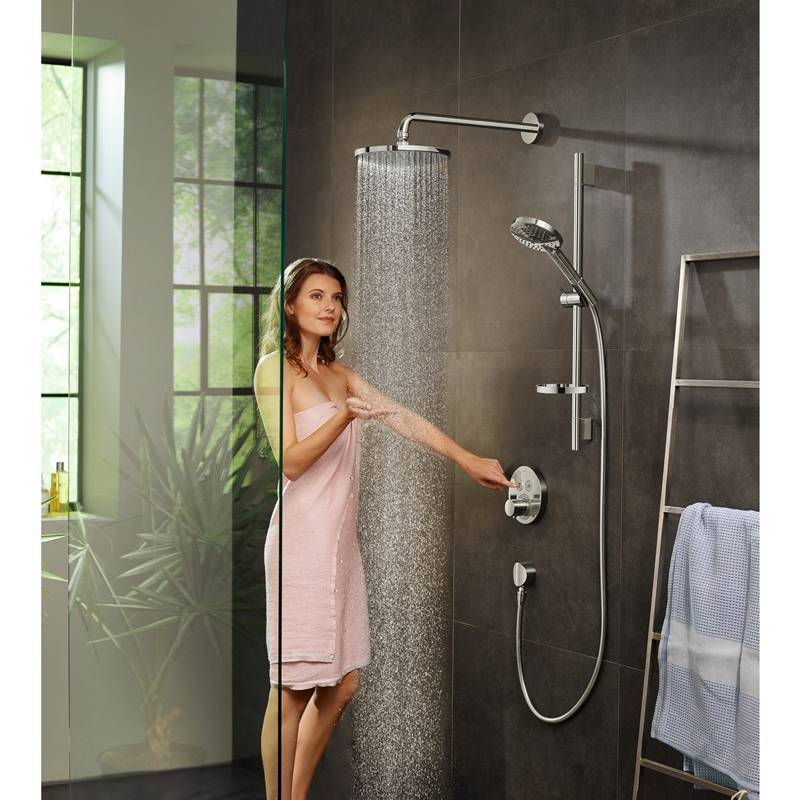 Душевой гарнитур Hansgrohe Raindance Select S 120 3jet PowderRain со штангой 65 см хром 27654000