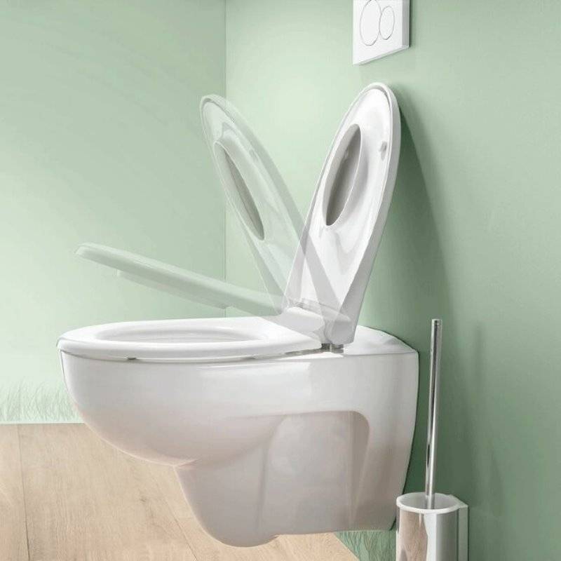 Сиденье для унитаза Geberit Renova петли нержавеющая сталь 573015000