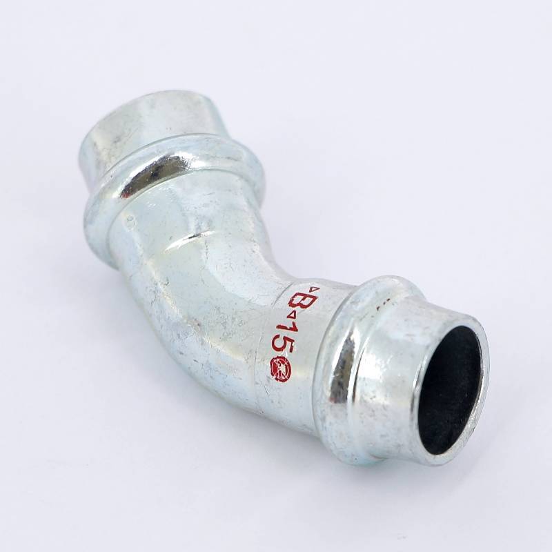 Угол 45° пресс IBP >B< Press Carbon 15 мм оцинкованная сталь PC5041 0150000