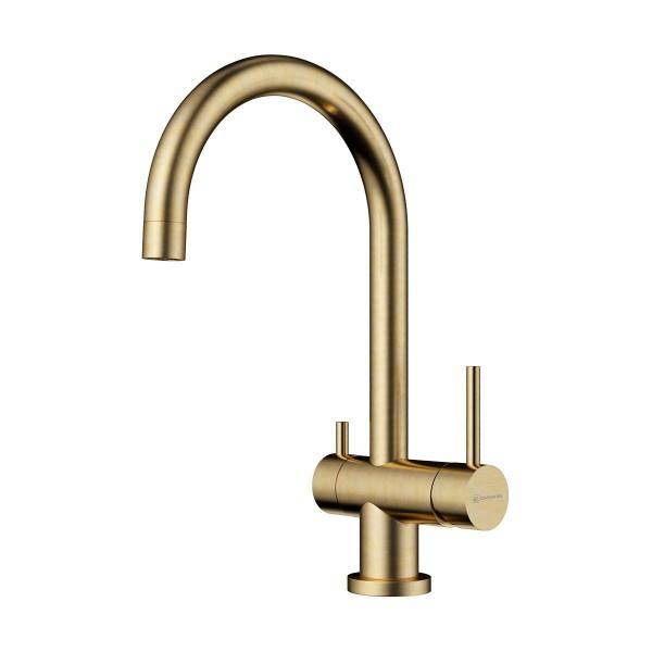 Смеситель для кухни Omoikiri Yamada-AB-022 с подключением фильтра античная латунь 4994264