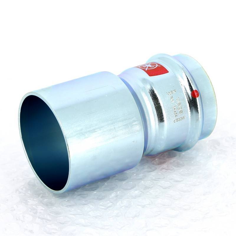 Муфта-вставка пресс из оцинкованной стали Viega Prestabo XL 64х54 мм 598105