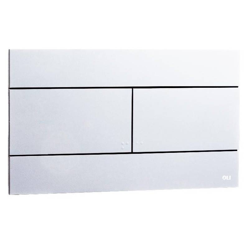 Кнопка смыва OLI Slim пластик хром 659044