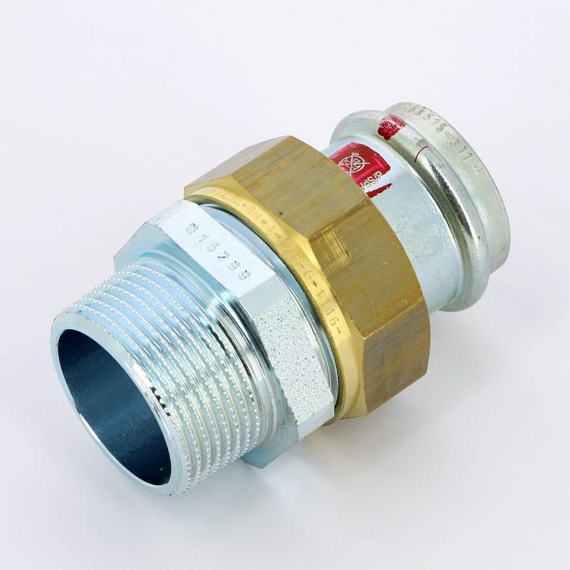 Муфта пресс-НР разъемная Viega Prestabo 35x1 1/4 оцинкованная сталь 559274