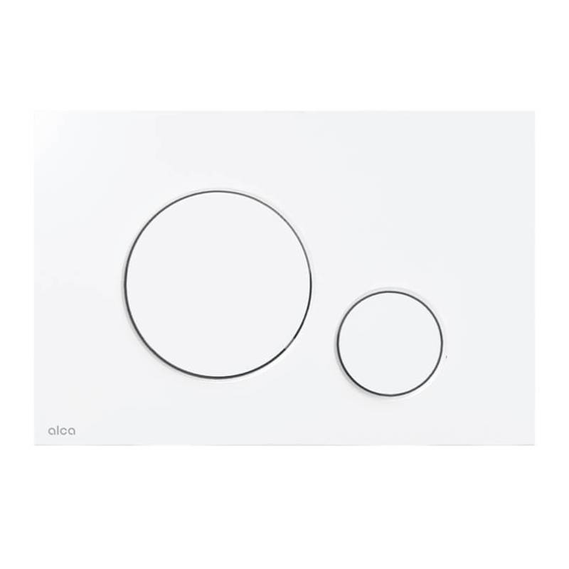 Инсталляция для унитаза Alcaplast AM101/1120 с кнопкой M670 белая и шумоизоляцией AM101/1120-4:1 RU M670-0001