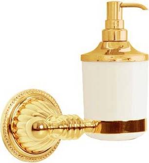 Дозатор для жидкого мыла подвесной Boheme Hermitage золото 10367