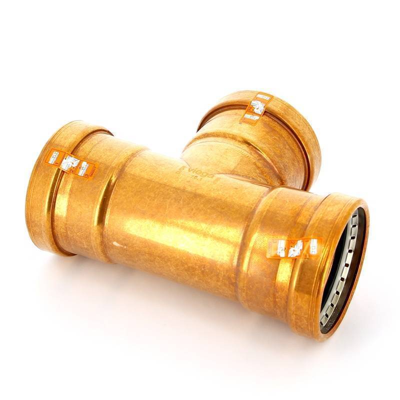 Тройник пресс медный Viega Profipress XL 76.1 мм 476960